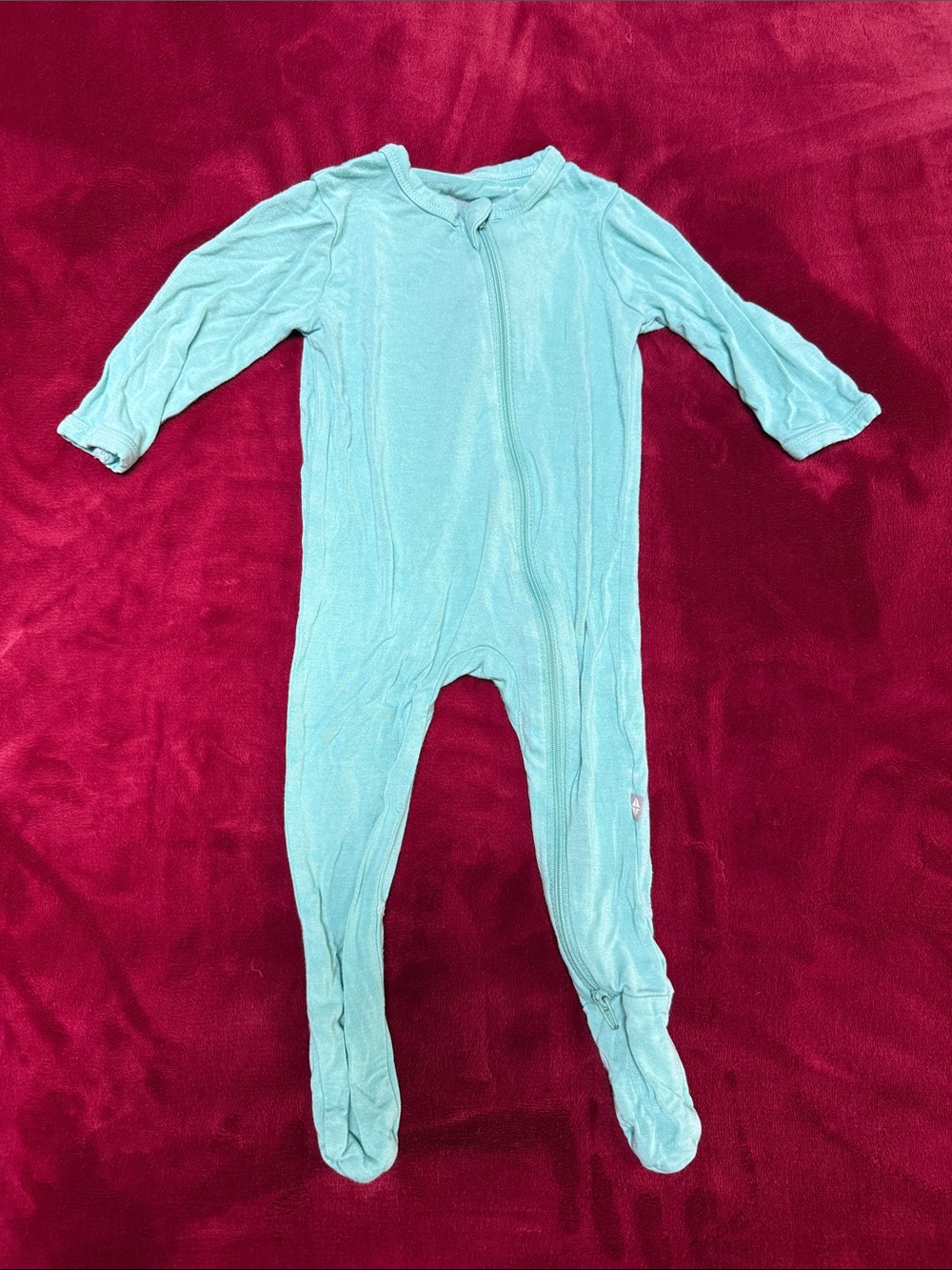 Kyte BABY Light Aqua Footed One-Piece Pajama
